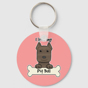Chaveiro Eu Amo O Meu Pitbull