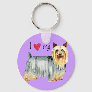 Chaveiro Eu Amo o meu Terrier Silky