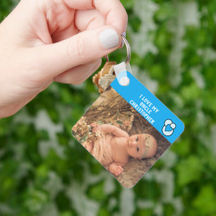 Chaveiro Eu amo o meu tio, fotos, fotos, coração azul