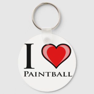 Chaveiro Eu amo o Paintball