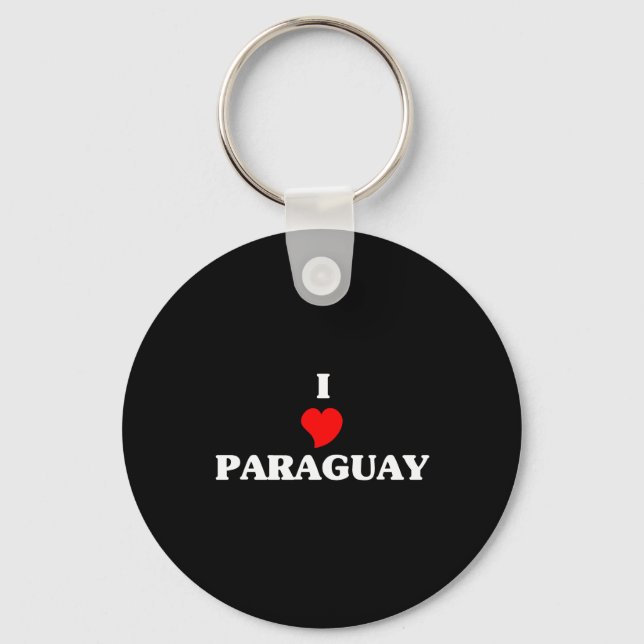Chaveiro Eu amo o Paraguai (Frente)