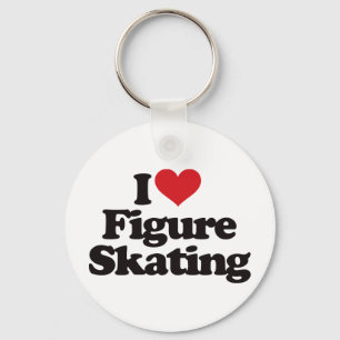 Chaveiro Eu amo o patinagem artística