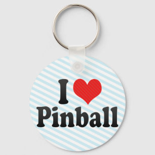 Chaveiro Eu amo o Pinball