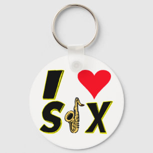 Chaveiro Eu amo o saxofone
