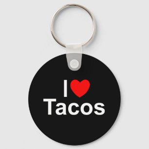 Chaveiro Eu amo o Tacos (do coração)