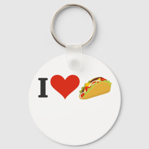 Chaveiro Eu amo o Tacos para amantes do Taco