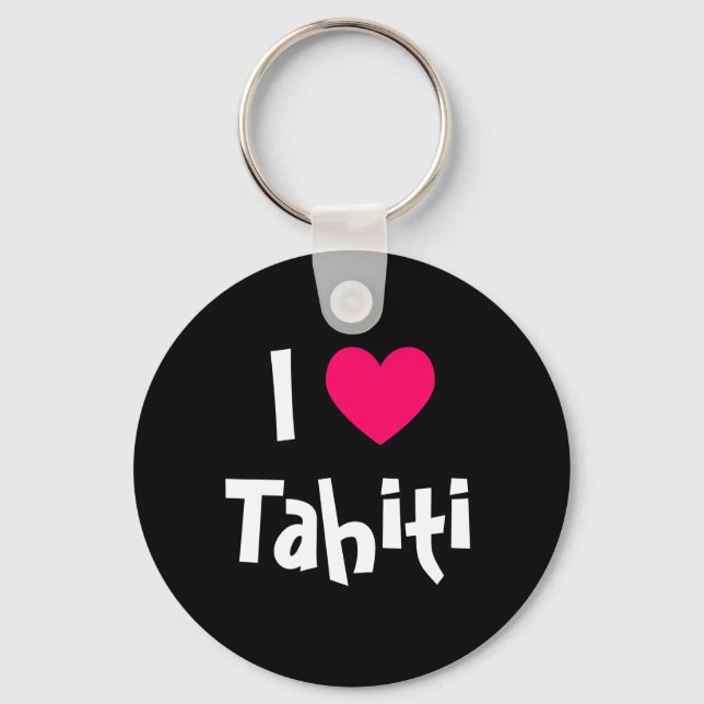 Chaveiro Eu Amo o Taiti (Frente)