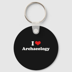 Chaveiro Eu amo o Tshirt da arqueologia
