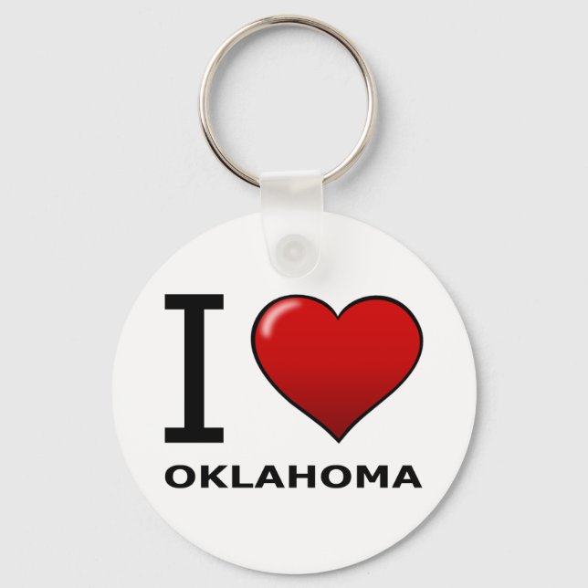 CHAVEIRO EU AMO OKLAHOMA (Frente)