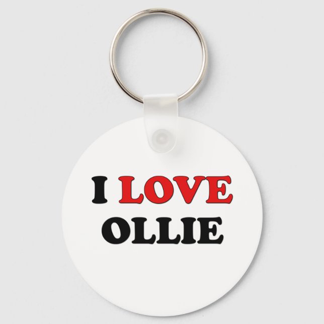 Chaveiro Eu Amo Ollie (Frente)