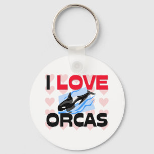 Chaveiro Eu amo orcas
