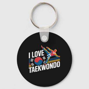 Chaveiro Eu Amo Orgulho das Artes Marciais Taekwondo