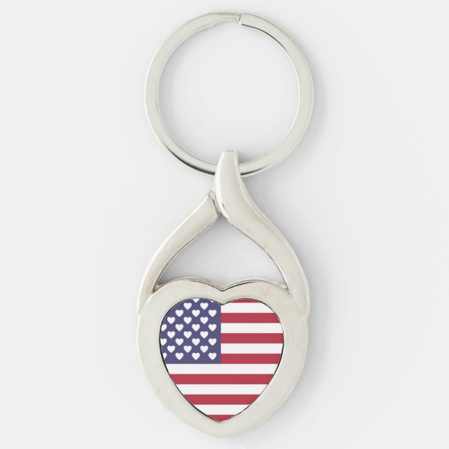 CHAVEIRO EU AMO OS ESTADOS UNIDOS DA AMÉRICA (Frente)