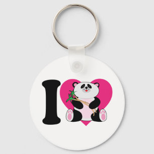 Chaveiro Eu amo pandas