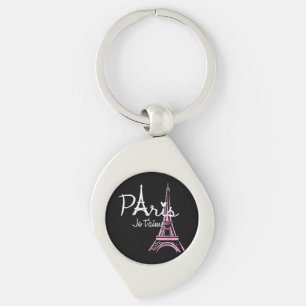 Chaveiro Eu Amo Paris Eiffel Torre França Souvenir Francês