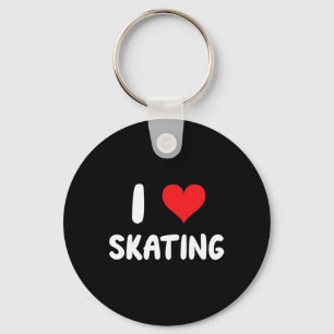 Chaveiro Eu Amo Patinar - Patinador Patinação Skate Skat