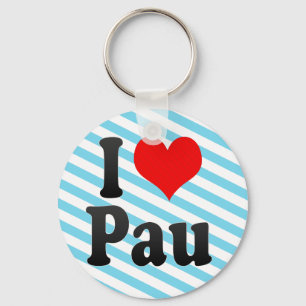 Chaveiro Eu amo Pau, France