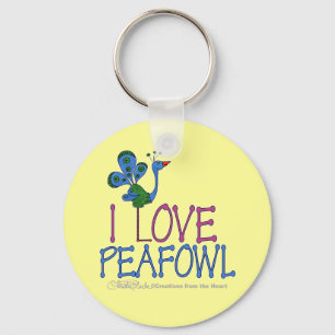 Chaveiro Eu Amo Peafowl
