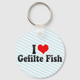 Chaveiro Eu Amo Peixe Gefilte