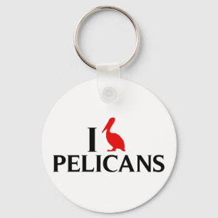 Chaveiro Eu amo pelicanos