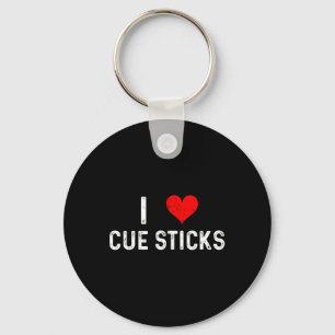 Chaveiro Eu Amo Pentes De Cue - Coração - Bilhetes Distante