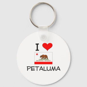 Chaveiro Eu amo PETALUMA Califórnia