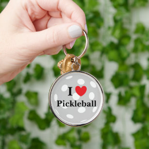 Chaveiro "Eu Amo Pickleball"