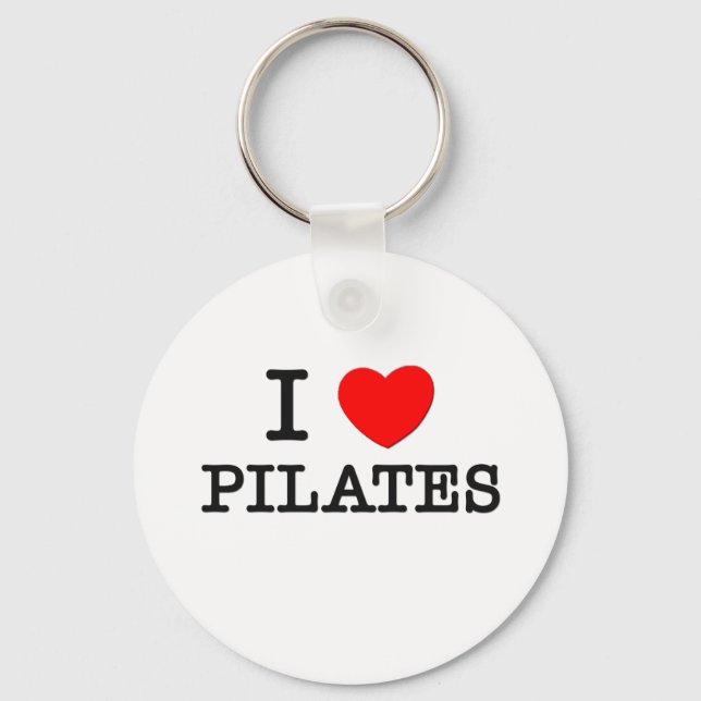 Chaveiro Eu Amo Pilates (Frente)