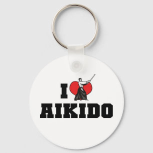Chaveiro Eu Amo Pingente de Aikido