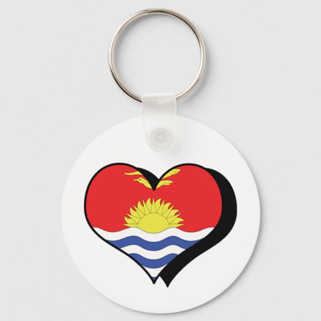 Chaveiro Eu Amo Pingente de Kiribati (Frente)