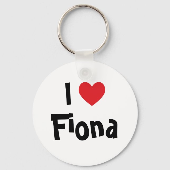 Chaveiro Eu Amo Pingente Fiona (Frente)