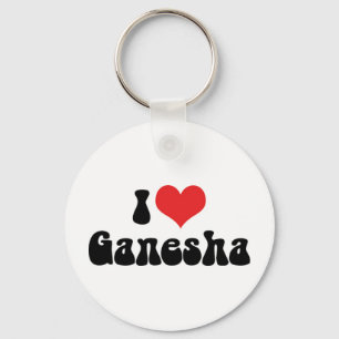 Chaveiro Eu Amo Pingente Ganesha