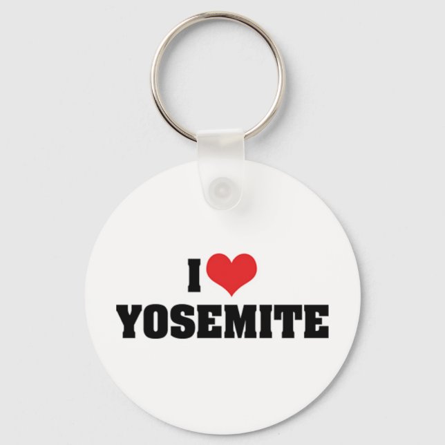 Chaveiro Eu Amo Pingente Yosemite (Frente)
