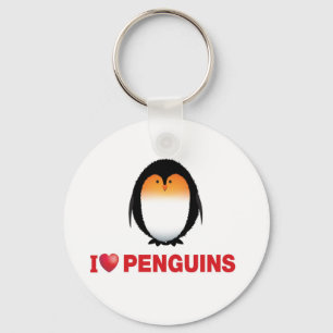 Chaveiro eu amo pinguins