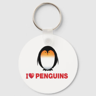 Chaveiro eu amo pinguins