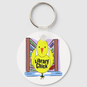 Chaveiro Eu amo pintinhos da biblioteca