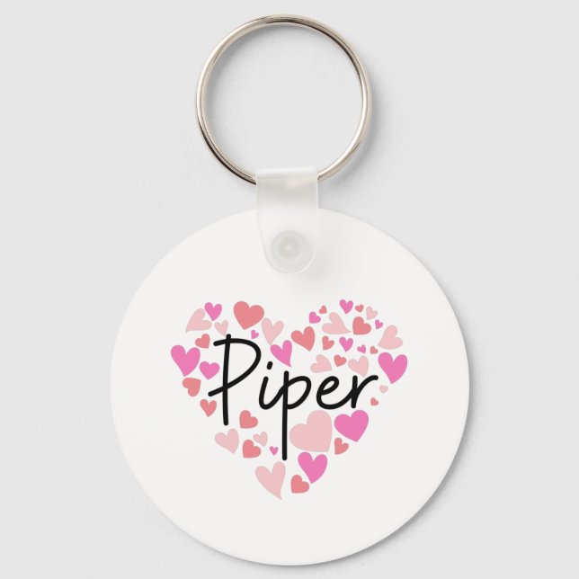Chaveiro Eu amo Piper (Frente)