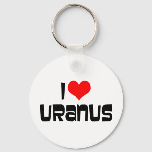 Chaveiro Eu Amo Planeta Urano do Coração - Amantes de Astro