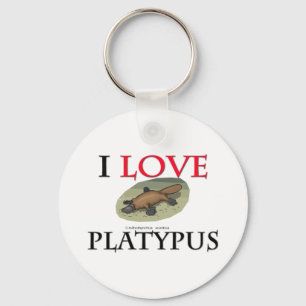 Chaveiro Eu Amo Platypus