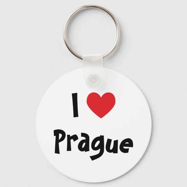 Chaveiro Eu Amo Praga (Frente)