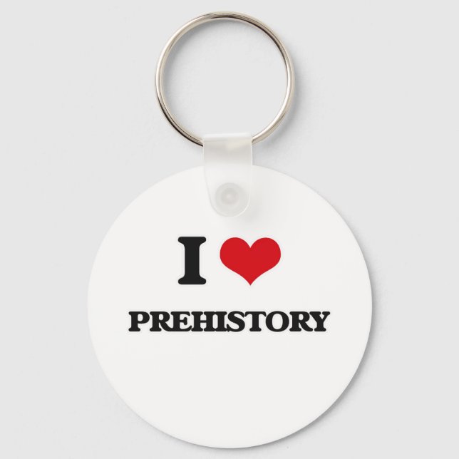 Chaveiro Eu Amo Pré-História (Frente)