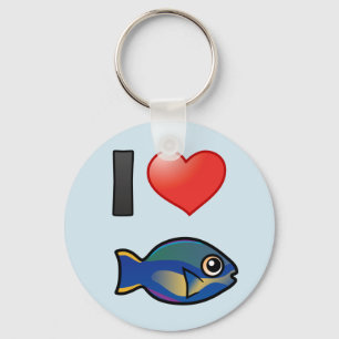 Chaveiro Eu amo Princesa Parrotfish