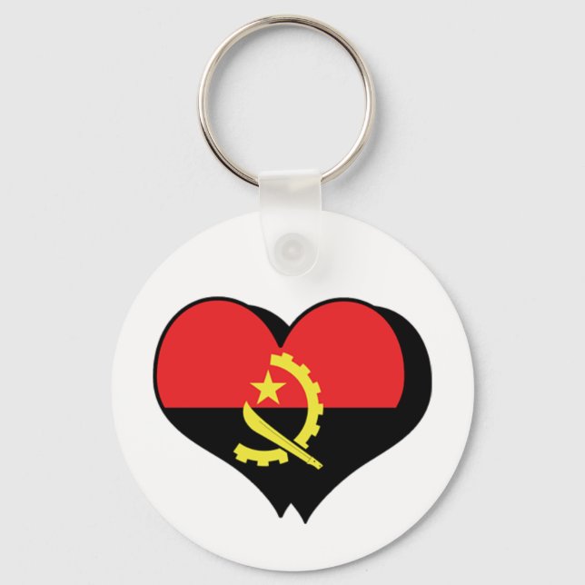 Chaveiro Eu Amo Pulseira de Angola (Frente)
