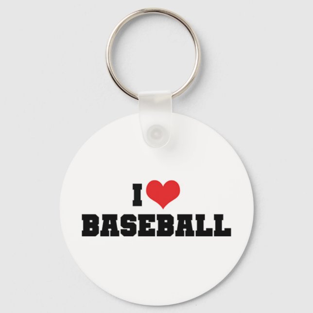Chaveiro Eu Amo Pulseira de Baseball (Frente)