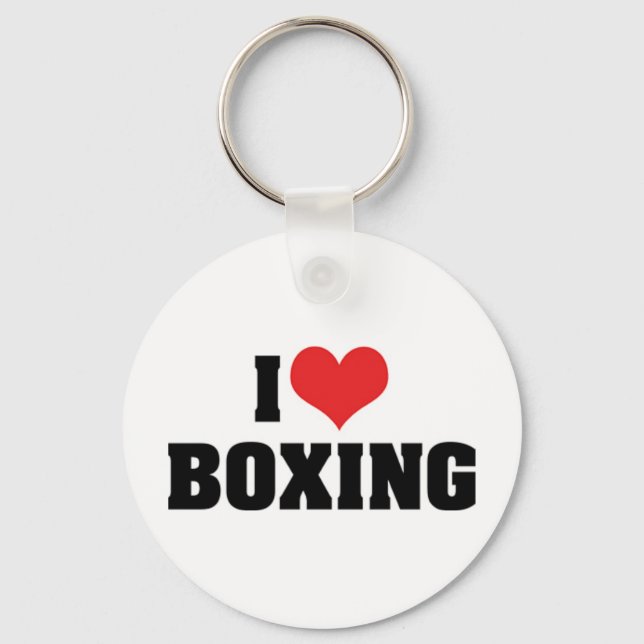 Chaveiro Eu Amo Pulseira de Boxe (Frente)