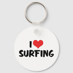 Chaveiro Eu Amo Pulseira de Surf