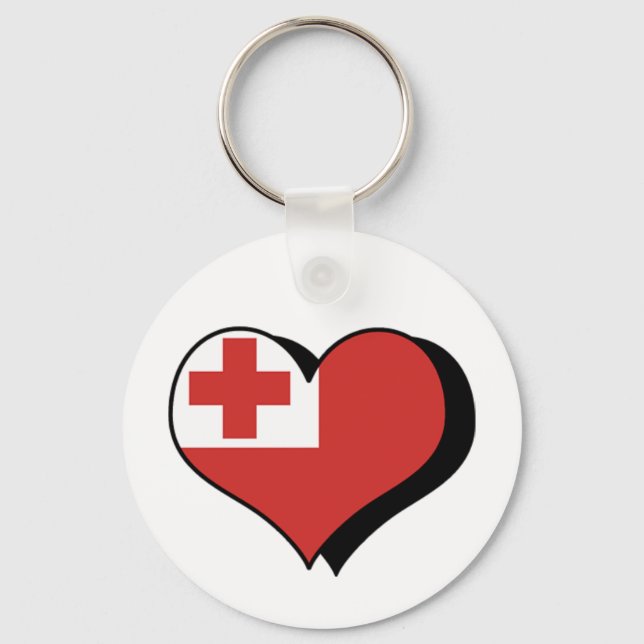 Chaveiro Eu Amo Pulseira de Tonga (Frente)