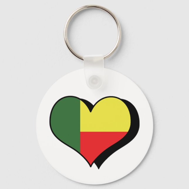 Chaveiro Eu Amo Pulseira do Benim (Frente)