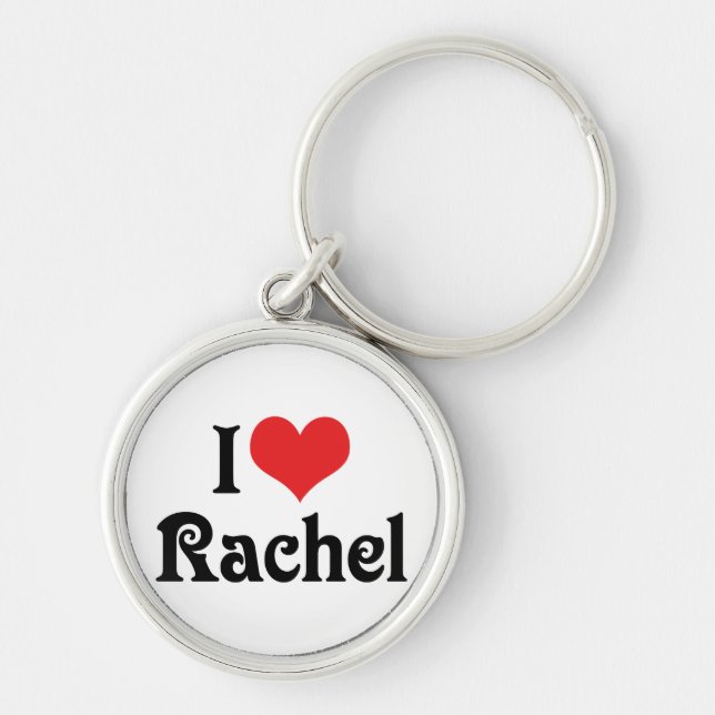 Chaveiro Eu Amo Rachel (Frente)