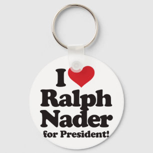 Chaveiro Eu amo Ralph Nader para o presidente